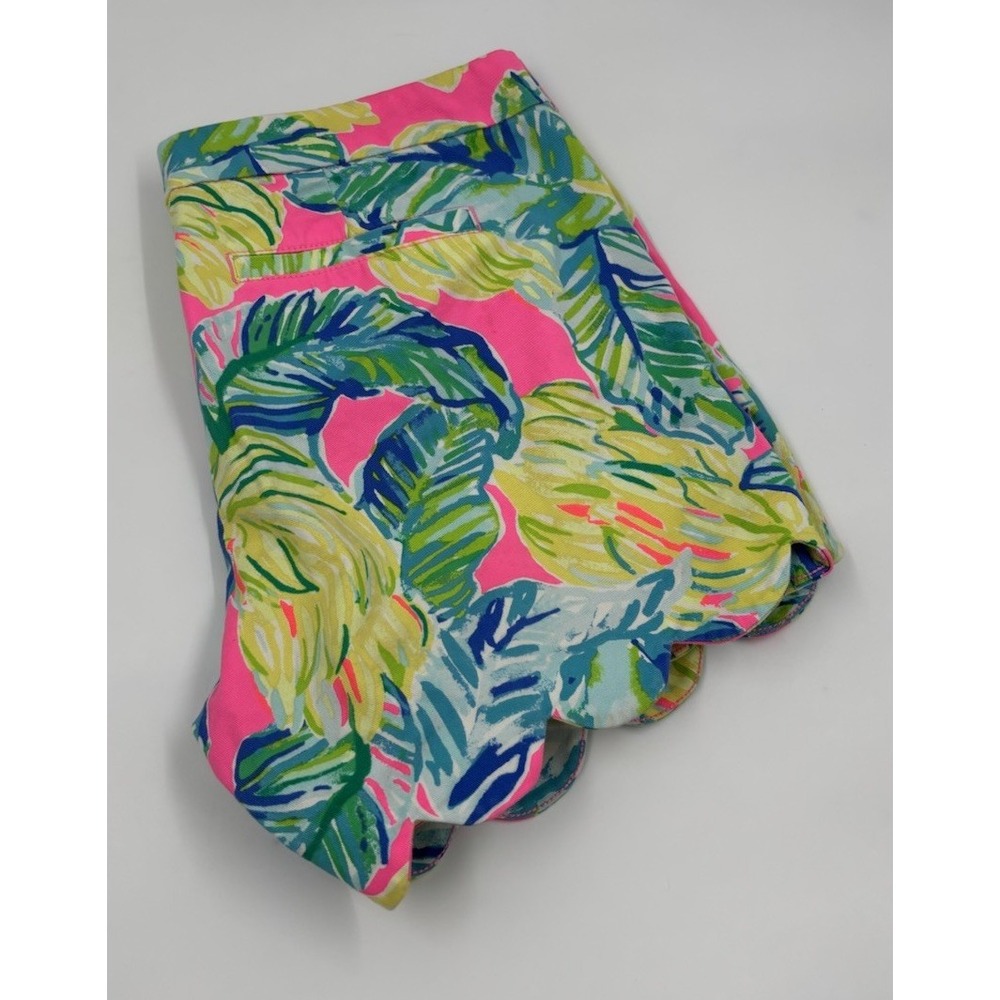 Lily Pulitzer Women's 4 The Butter Cup Stretch 5"โ Pink Cotton Shorts